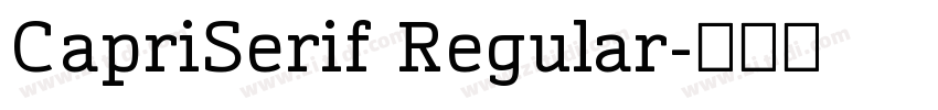 CapriSerif Regular字体转换